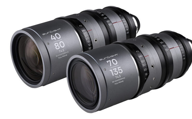 Laowa Sunlight 2x FF Anamorphic Zooms – Compact Front-Anamorphic 40-80mm and 70-135mm, Constant T4.5