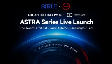 CineDとSIRUIが提携し、Astraシリーズに関するライブQ&Aを開催。20mm T1.8アナモルフィックレンズなどが当たる